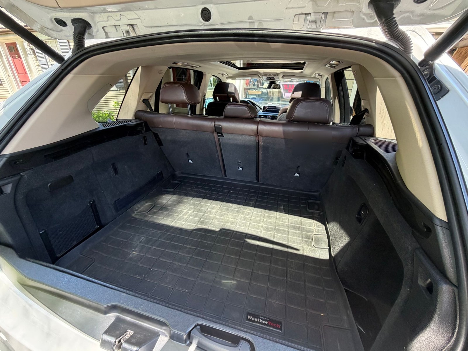 Cargo area with WeatherTech liner